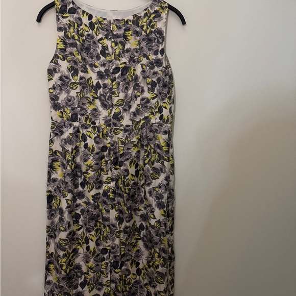 Boden Black and Yellow Floral Midi Dress - Picture 4 of 4